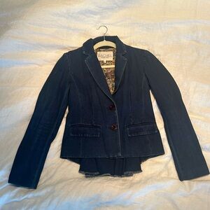 Rachel Roy Denim Blazer - Fitted, Size 4